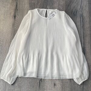 Wilfred White Pleated Blouse